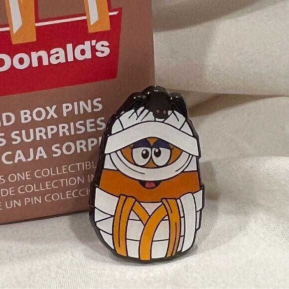 Loungefly McDonald's Chicken McNugget Mummy Halloween Costume Enamel Pin NEW - Picture 3 of 4